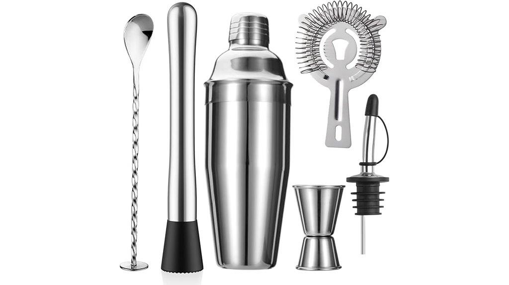 six piece bar set