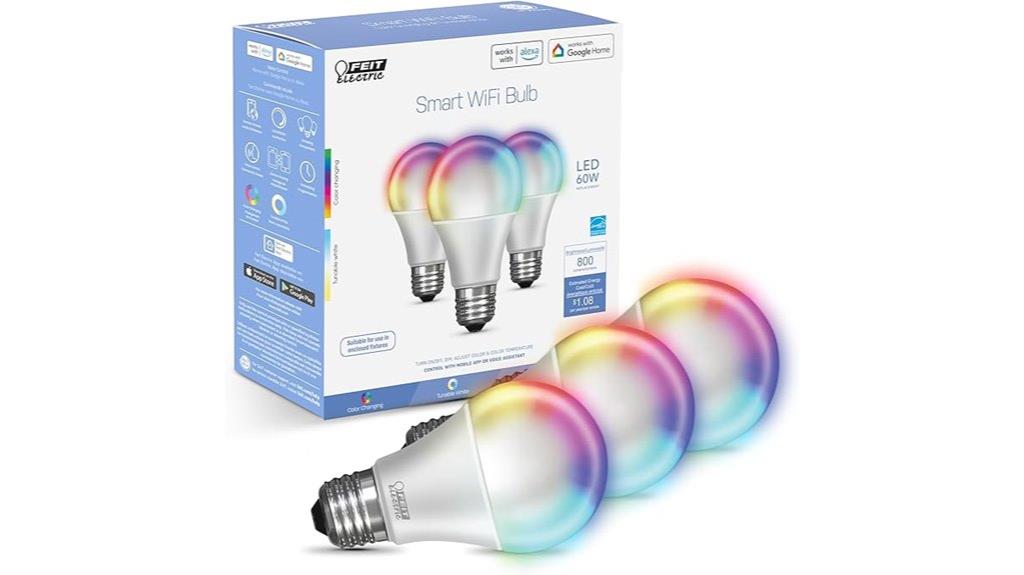 smart wifi rgb bulb pack