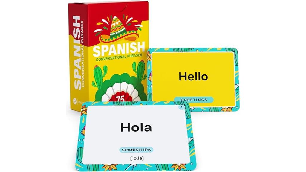 spanish beginner phrase flash cards