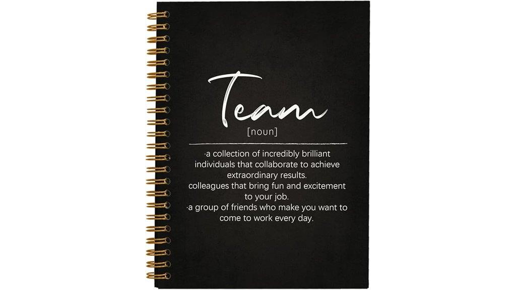 spiral notebook employee gift