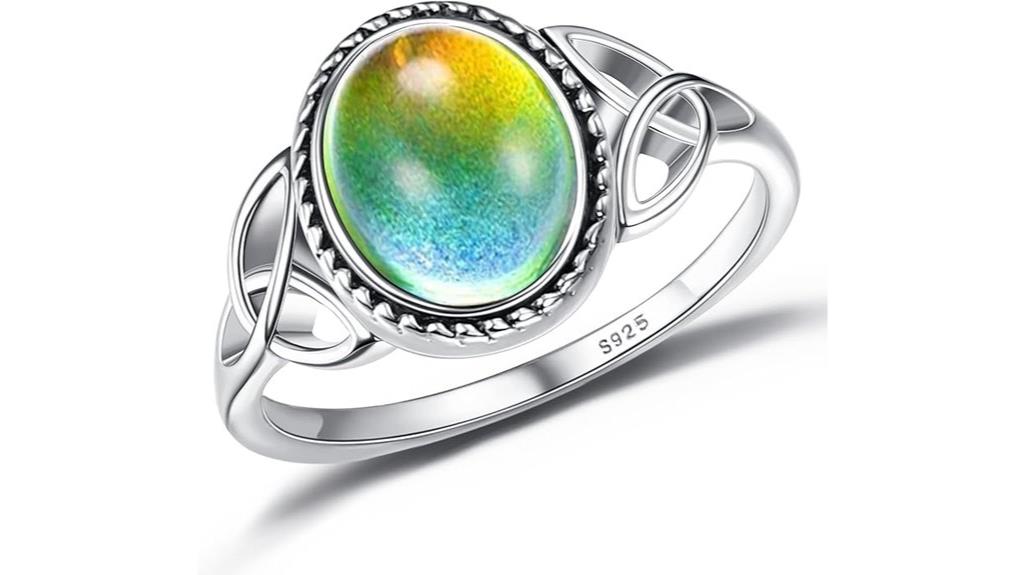 sterling silver mood ring