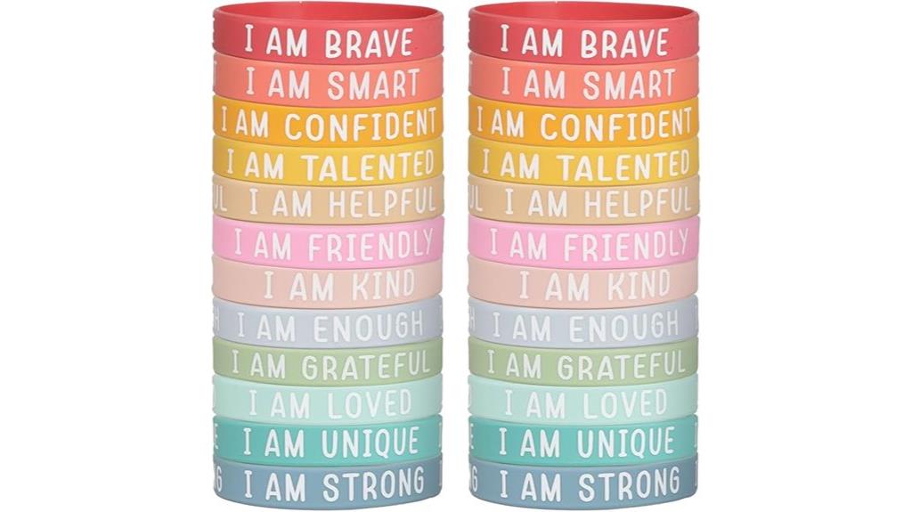 student motivation rubber bracelets