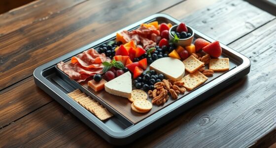 stylish portable snack trays