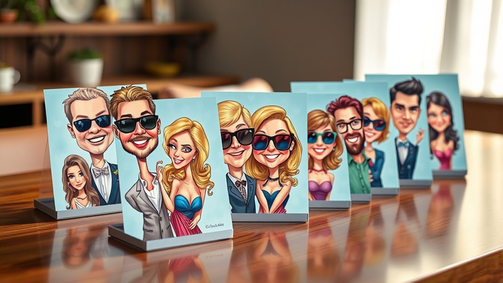 top couple caricature gift ideas