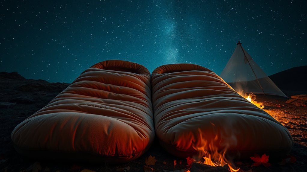 top double camping sleeping bags