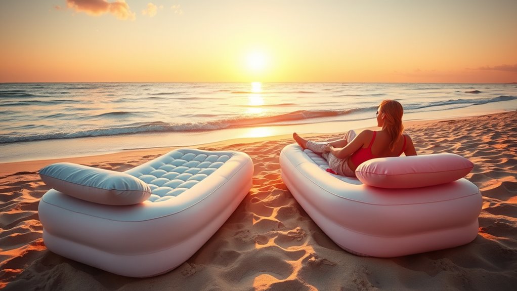 top inflatable couple loungers