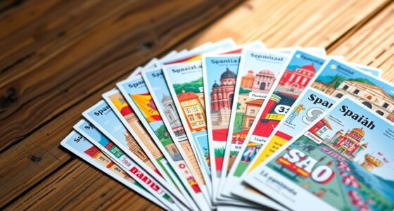 top spanish travel flash cards