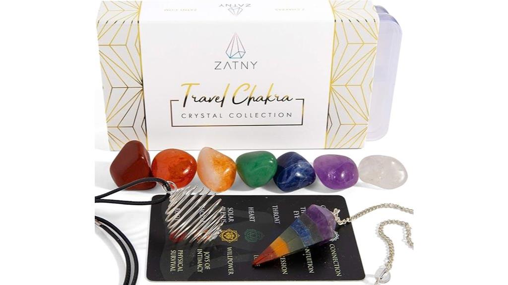travel chakra crystals collection