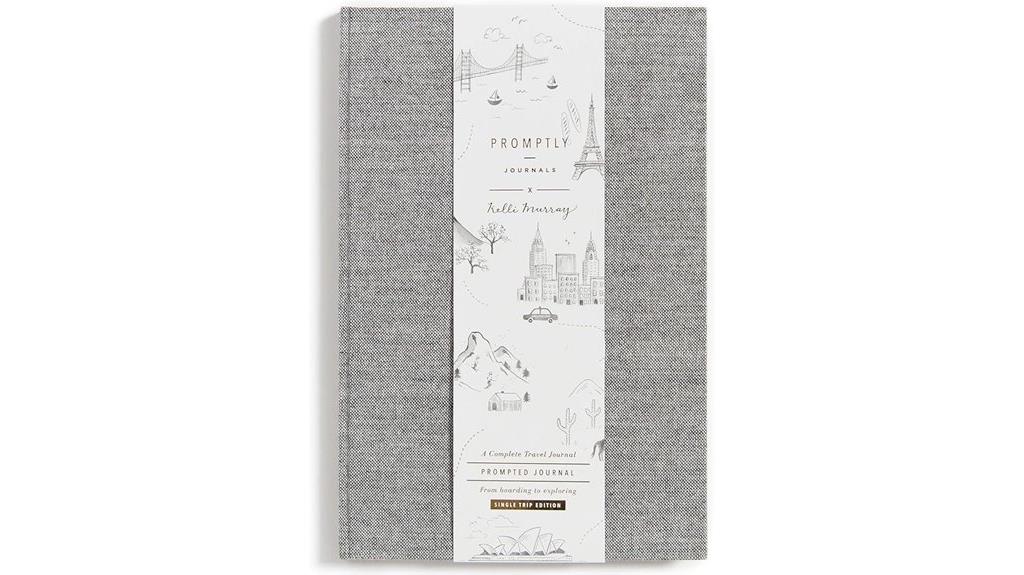 travel journal with tweed cover
