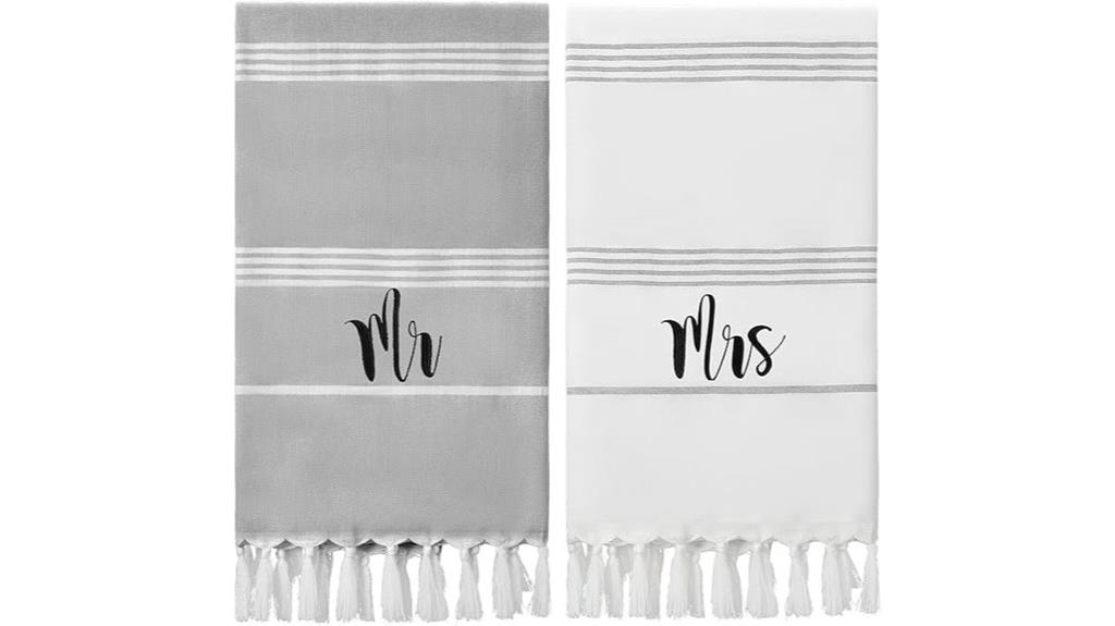 turkish mr mrs beach towels