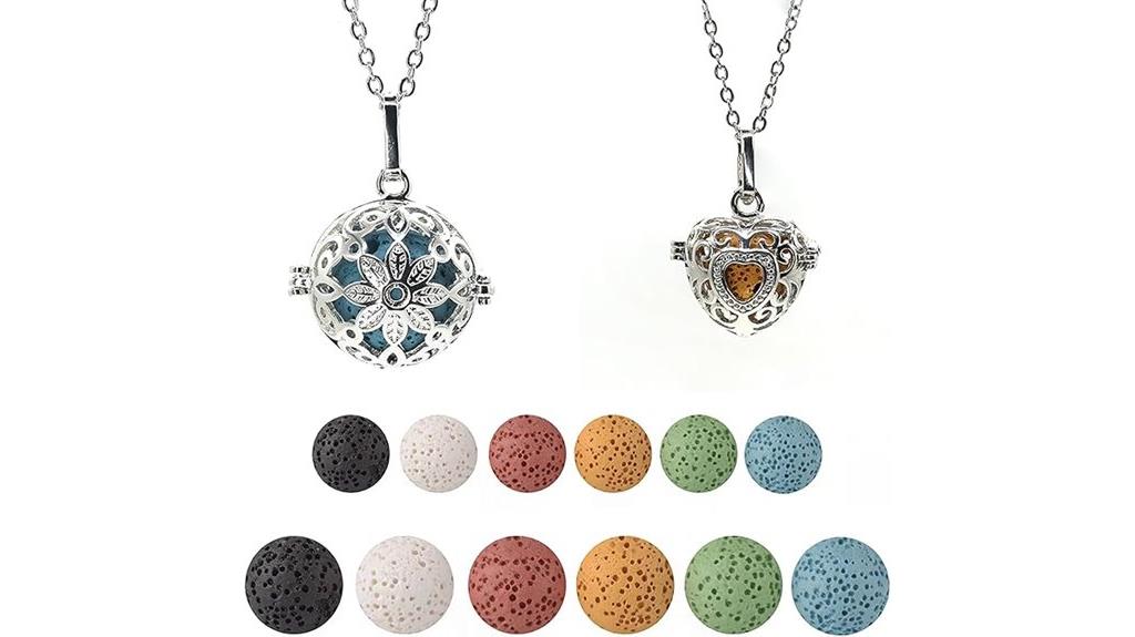 two piece diffuser necklace set