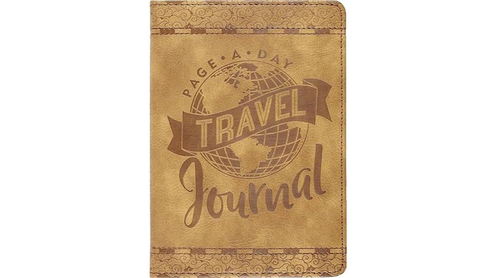 vegan leather travel journal