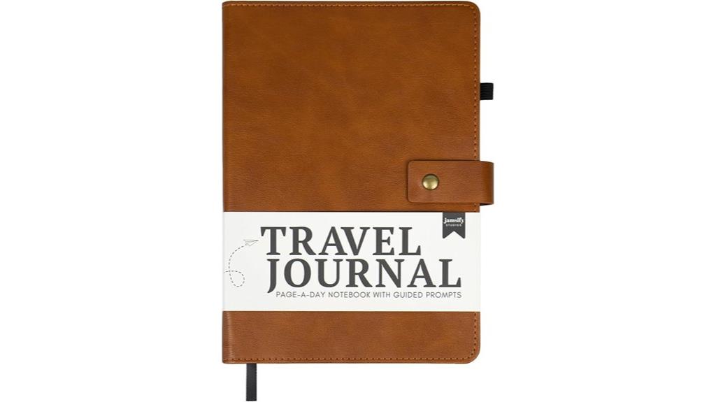 vegan leather travel journal