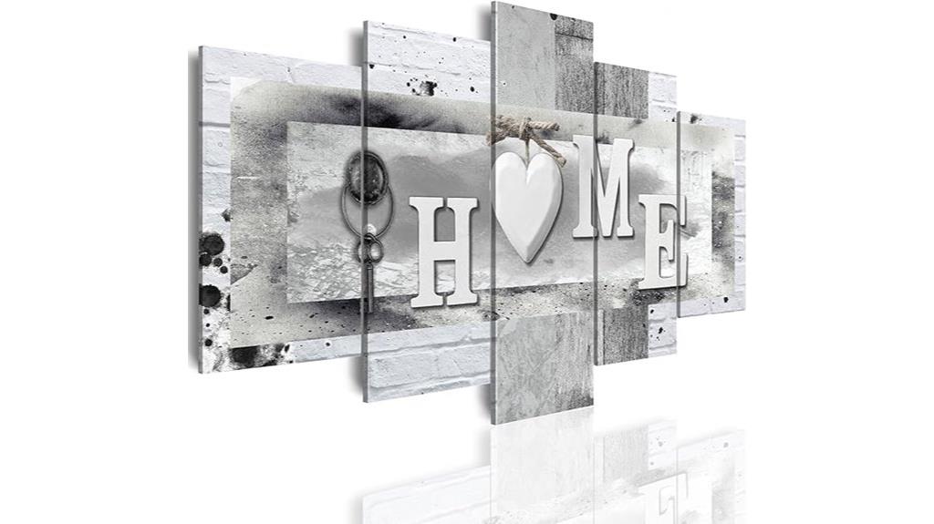 vintage love canvas art