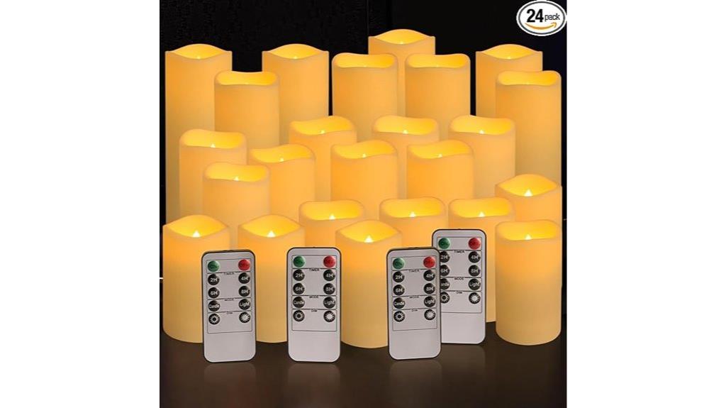 waterproof outdoor flameless candles