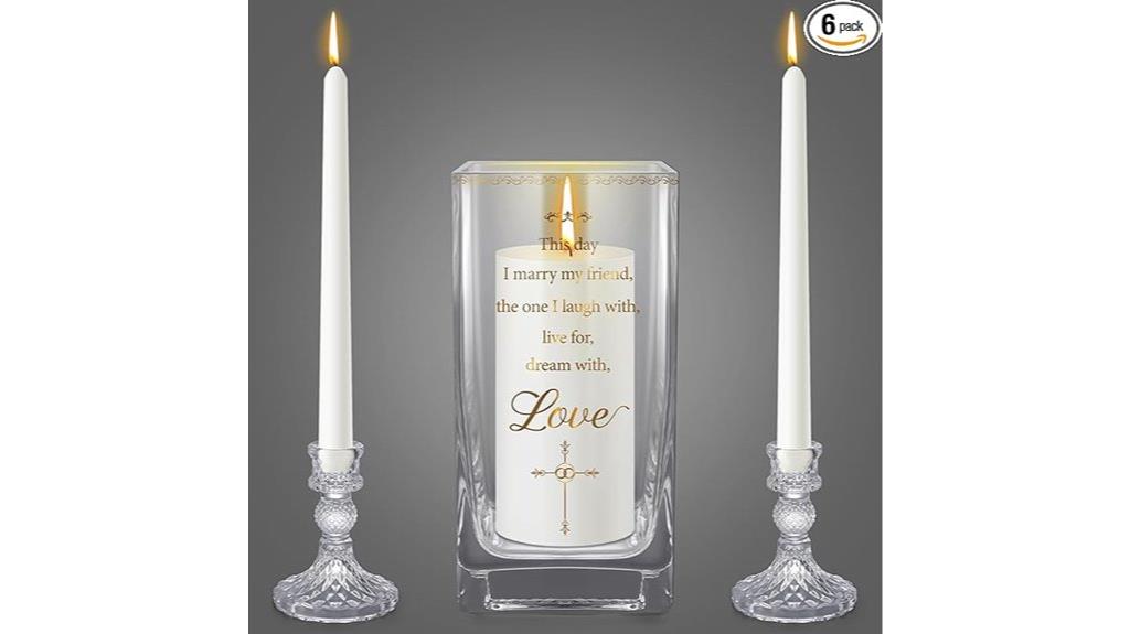 wedding candle holder set