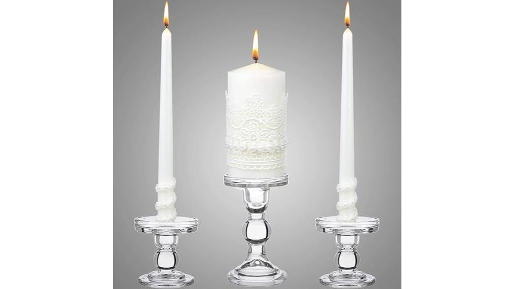 wedding candle with holder