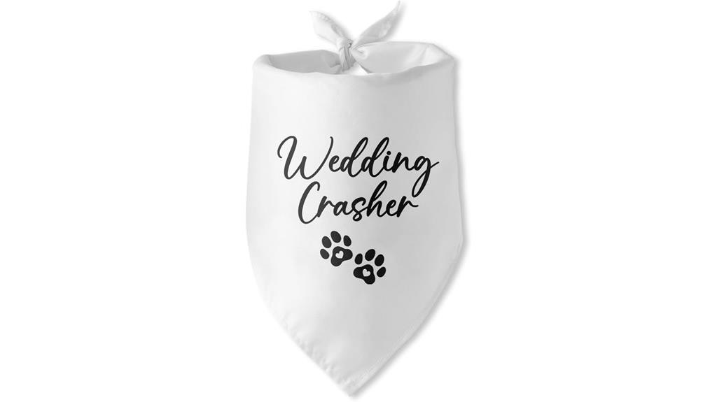 wedding dog bandana