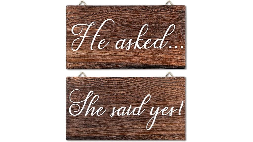wedding engagement decor set
