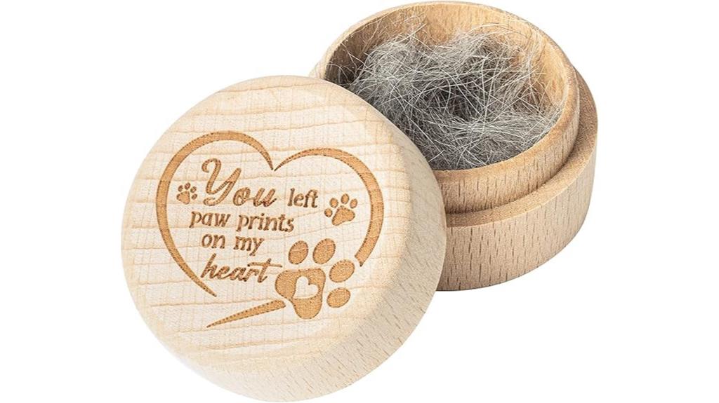 wooden pet urn box