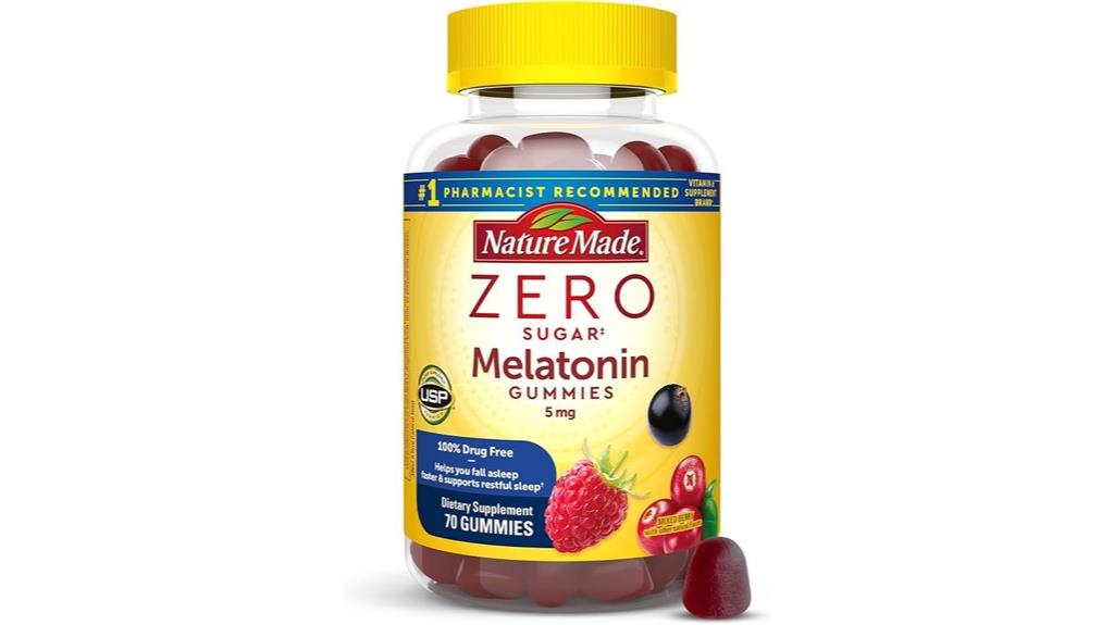 zero sugar melatonin gummies