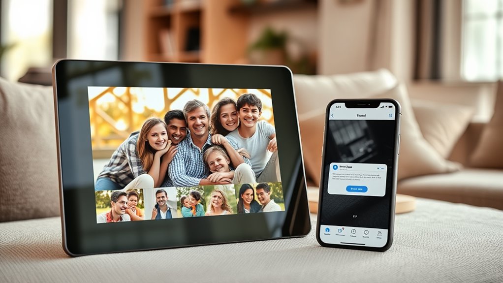 email enabled digital photo frames