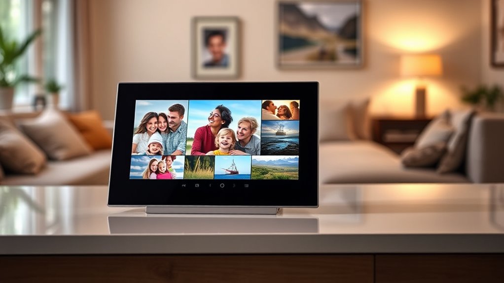 email photo frame setup