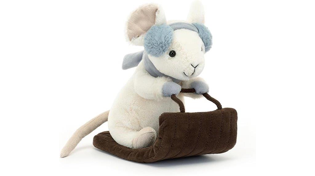 jellycat mouse sleigh plush