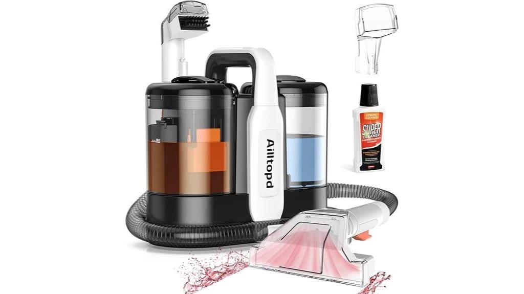 portable cleaning with powerful suction