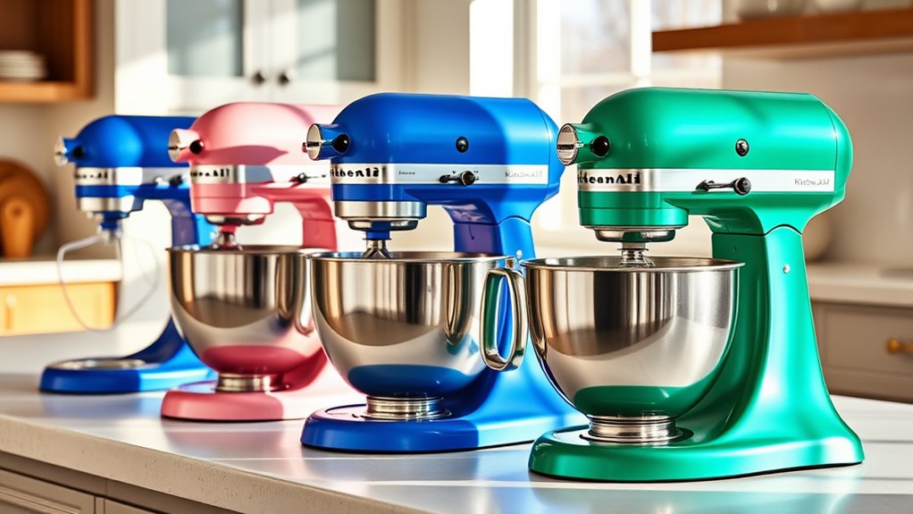 top kitchenaid mixer colors