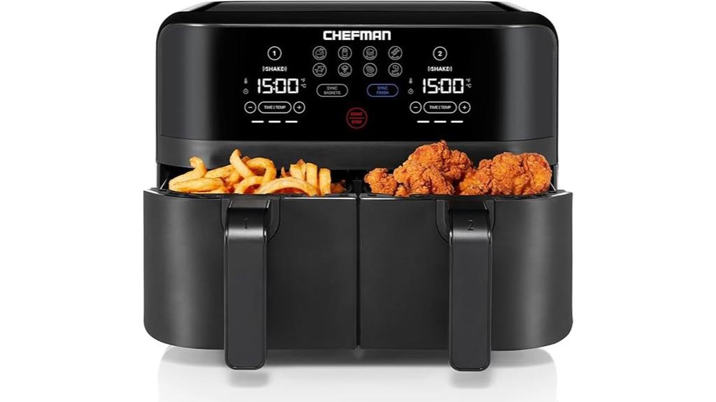 touchscreen dual basket fryer