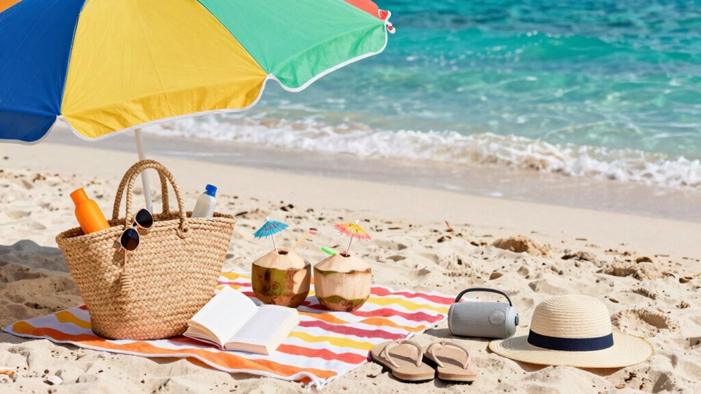 beach essentials for sun protection
