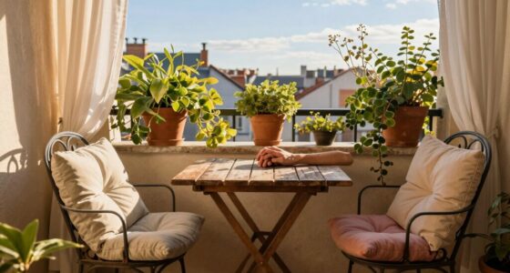 cozy balcony for couples