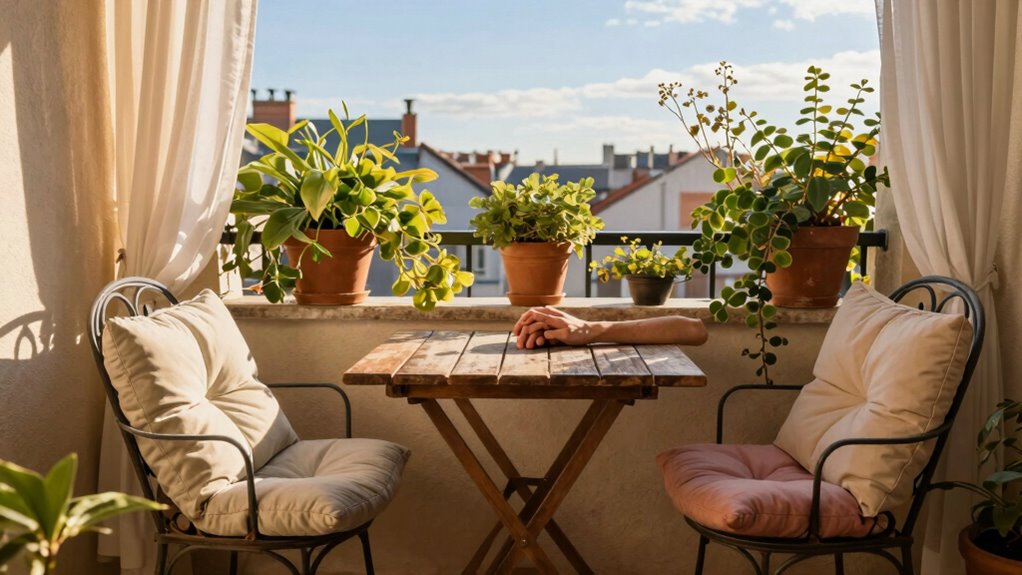 cozy balcony for couples