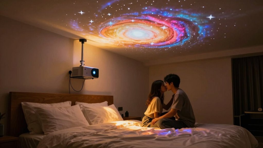 cozy bedroom home theater