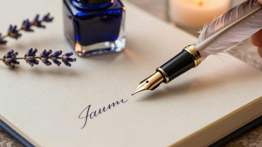elegant writing heartfelt expression