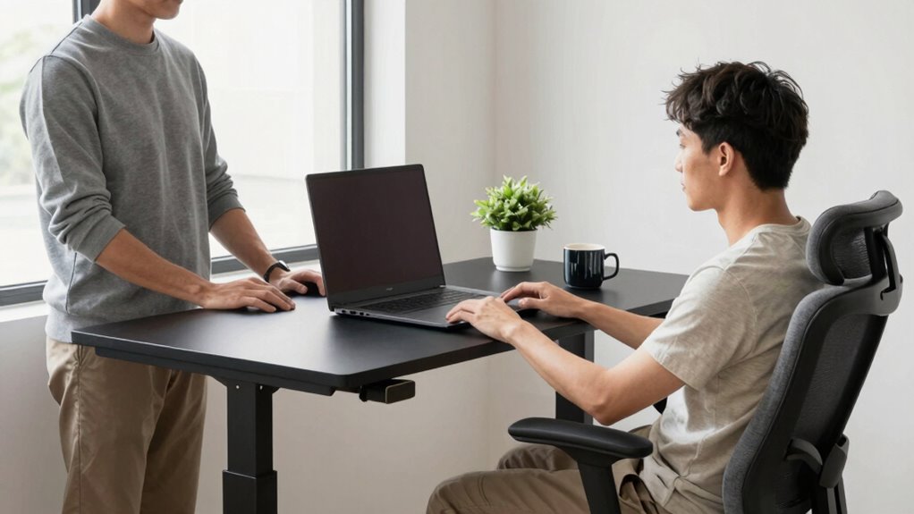 ergonomic workspace for couples